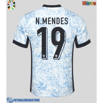 Fotballdrakt Herre Portugal Nuno Mendes #19 Bortedrakt EM 2024 Kortermet